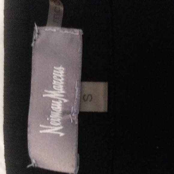 Nieman Marcus Ribbed Bodycon Black Stretch Dress Sz: S - Picture 2 of 8